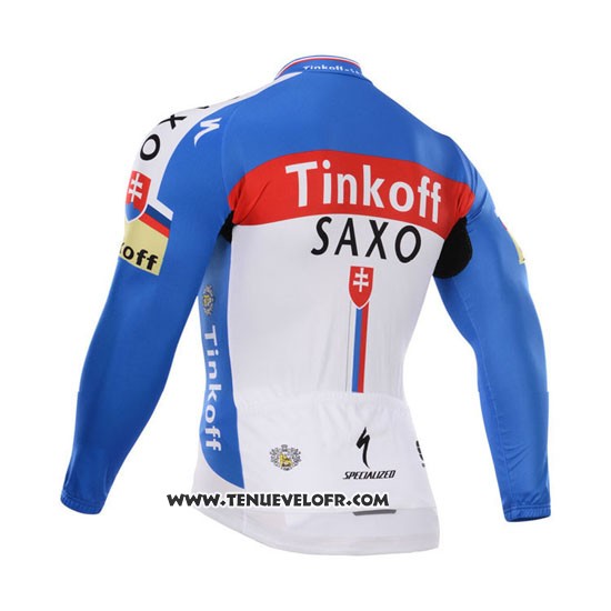 2015 Maillot Ciclismo Tinkoff Saxo Bank Champion Slovaquie Manches Longues et Cuissard